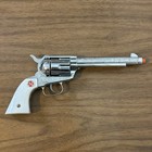 Nichols Stallion 45 Mark Ii Cap Gun 6 Bullets Leather Holster White Grips 1957