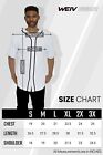 Mens Baseball Jersey Polyester Plain Tshirt Team Sport Button Fashion Tee Casual