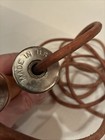 Vintage Leather 8   -6    Jump Rope Wood   Metal 6   handles Made In The Usa