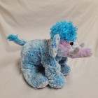 2006 Princess Soft Toys Blue Rainbow Plush Woolly Mammoth Elephant 14  Beanie 