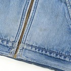 Rare Vintage Roebucks Blanket Lined Denim Jean Jacket 70s Sears Usa Made Blue