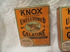 Vintage Lot Of 2 Sealed Knox Unflavored Gelatine Boxes