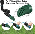 2pack Green 4  Round Downspout Rodent   Leaf Filter Guard
