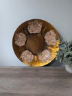 Vintage Copper Enamel Plate   Mid Century Modern Original Edwards Starr 15  Dc