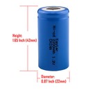 Kastar Surb C 1 2v 2200mah Ni-cd Battery Replace For Wahl 745-800 Electric Razor