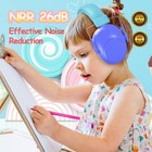 Kids Noise Cancelling Headphones  Nrr 26db Kids Ear Protection Earmuffs For A   
