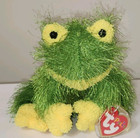 St  Ty Punkies - Hopscotch The Frog  9 Inch  New Mwmts Plush Stuffed Animal Toy