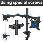 10-27  Twin Arm Double Lcd Computer Screen Monitor Tv Bracket Desk Stand Mount