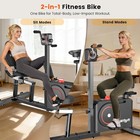 Home Recumbent Exercise Bike Dual Mode Sit   Upright Bike With Arm Leg Exerciser