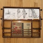 Antique 1913 Lewis E  Myers Chautauqua Industrial Art Desk Scrolling Lessons