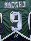Mike Modano Signed Green Hockey Jersey Dallas Stars W  99 Cup  Bas Coa