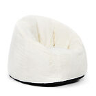 N v Large Bean Bag Chair  Adult Size Bean Bag Sack  Foam Washable Cover Faux Fur