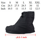 Men s Unisex Reusable Black Rain Boots Waterproof Anti-slip Rain Shoes Cover