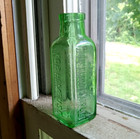Pretty Green Hires Household Extract For Home Use 1920s Root Beer Bottle
