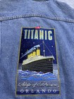 Rare Titanic Ship Of Dreams Embroidered Vintage 90s Lee Denim Jacket Size L