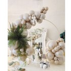 Balloon Garland Pearl Sand White Double Stuffed Beige 63pcs Wedding Prom Photos