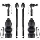 6pcs Front Steering Kit Tie Rod End Inner And Outer And Boots For Rwd Chrysler