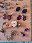 Lot Of Vintage Jewelry Gold   Silver Tone Cufflinks Earrings Pins Brooch Horse