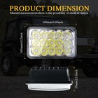 Dot 4x6 Inch Led Headlights Rectangular Compatible For Nissan 720 Headlights