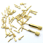 30 Pcs Dental Screw Post Plated 24k Gold Conical Refill S m l xl For Root Canal