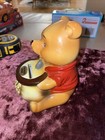 Vintage 60s Winnie The Pooh Ceramic Savings Coin Bank Walt Disney Collectible