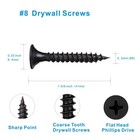  8 X 1-5 8  Drywall Screws   8 Wood Screws- Coarse Thread Phillips Head Drive   
