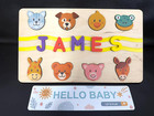 Personalized Name Puzzle With Magnetic Board Custom Wooden Toy For Toddler 22new