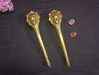 14 7  Inch Long Lion Inspired Door Handle Pair Brass Castle Home Door Pull Ca914