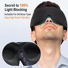 New 3d Contoured Sleep Eye Mask For Men   Women - Adjustable Blindfold Cup Mask