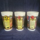 Mcdonald   s 1992 Jurassic Park Plastic Cups Triceratops Dilophosaur Velociraptor
