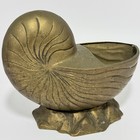 Vintage Brass Nautilus Shell Planter Cachepot Hollywood Regencykorea