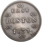  1837  Boston Ma Ht 172gs  r-3  Maverick Coach Hard Times Token 