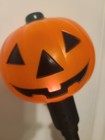 Vintage Halloween Telco Weirdo Light Stick Skull And Pumpkin Plastic Toppers