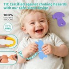 Baby Teething Toys  4 Pack Silicone Teether Toys With Pacifier Colorful