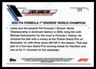 2021 Topps Chrome Formula 1 Lewis Hamilton Mercedes-amg Petronas F1  171