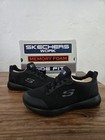 Skechers Women s Work Squad Sr Slip On Black Shoes  77222w Wide Size 9