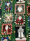 Christmas Fabric Red Green Alyssa Mooney Santa Theme Quilt Cotton 1 Yard X 44   