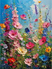 Wildflowers Paint By Numbers Kit For Adults - Diy Canvas Art 16x20in Ships Free