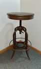 Toledo Metal Uhl Steel Furniture American Industrial Adjustable Drafting Stool