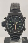 Citizen Quartz Analog   Digital Black Dial Rotating Bezel Men Wristwatch