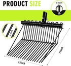 2 Pcs Metal Fork Head Manure Pitch Fork Replacement Head Horse Rake Bulk    