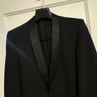 Men s Black Tuxedo Formal Jacket Satin Shawl Collar Size 40 Regular