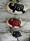 Carp Streamer  Big Stuffed Crepe  Red  Black  Koinobori  Festival Japaneese