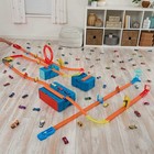 Hot Wheels Toy Car Track Set  Track Builder Playset Lightning Boost Pack   1 64