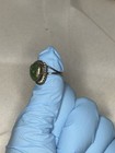 Vintage Navajo Green And Turquoise Sterling Silver Ring Size 6 1 2 Native