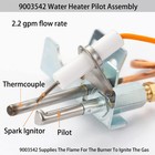 9003542 Water Heater Pilot Assembly Nat Gas Burner Assembly Replace 100109295   