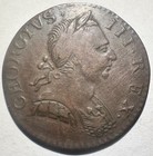 1771 Great Britain 1 2 Half Penny  George Iii Colonial Revolutionary War Vf