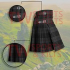 Scottish Men s Outfit Grey Watch Tartan Kilt Set - 10 Pieces Kilt Accessories