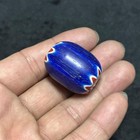 Vintage Venetian Trade Old African Chevron Glass Bead For Jewelry Making