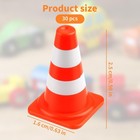 30pcs Mini Traffic Cones Orange Plastic Road Safety Cones For Training   Toys